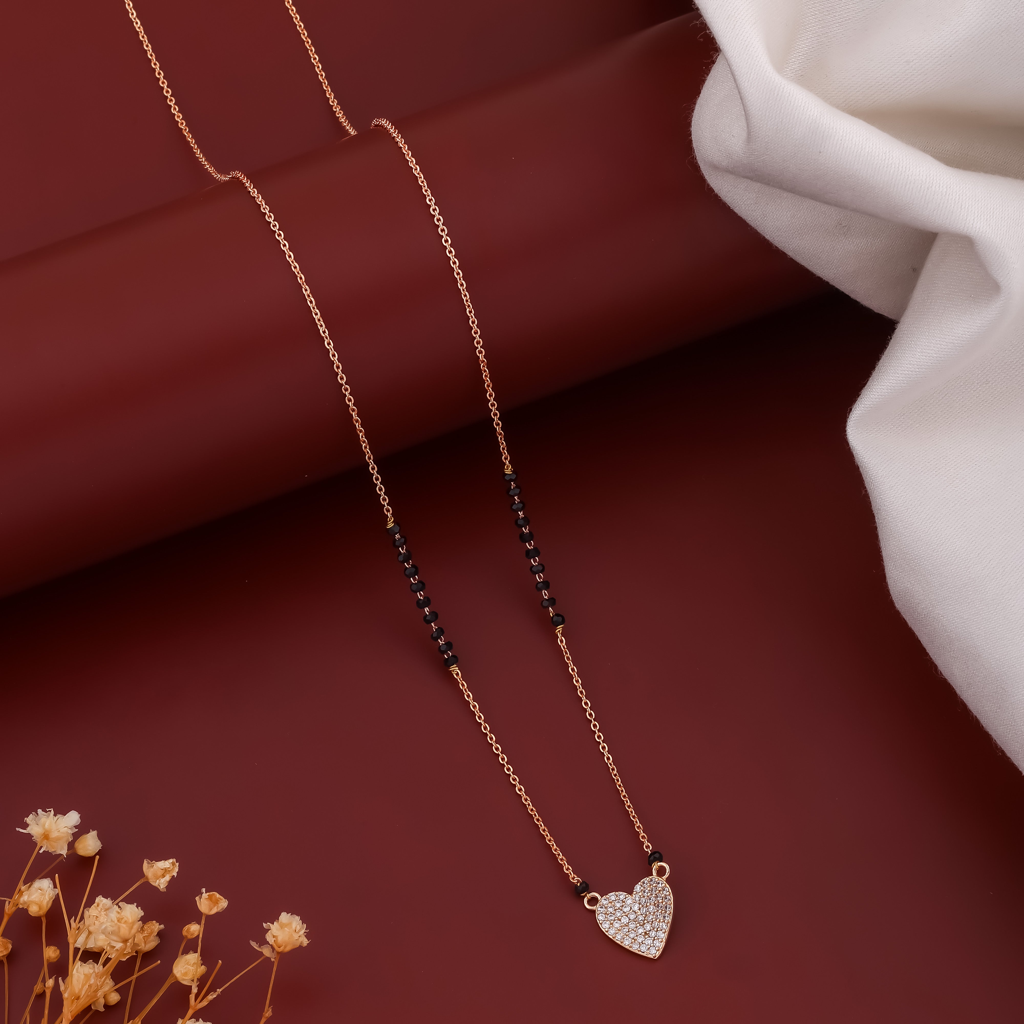 Prayal Heart Mangalsutra Fo Men - Ginostone