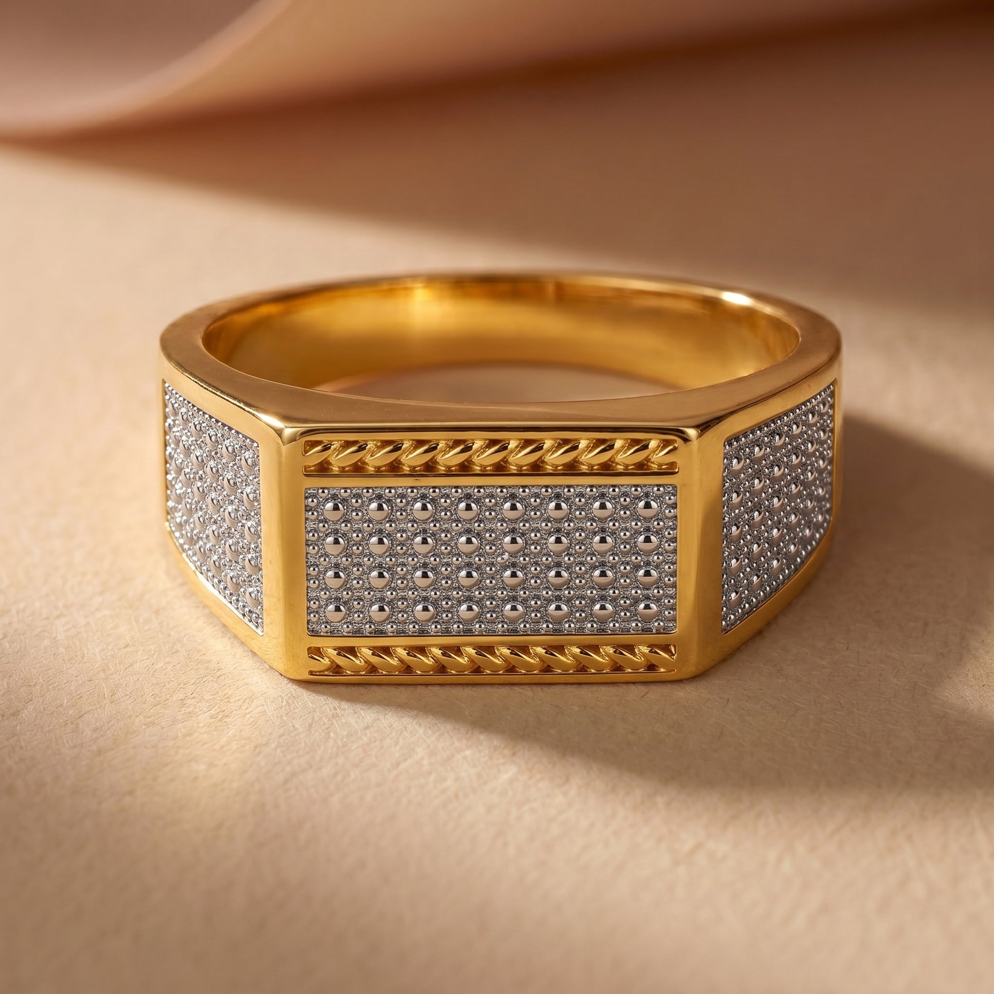 Gold & Silver Designer Ring GMR -34