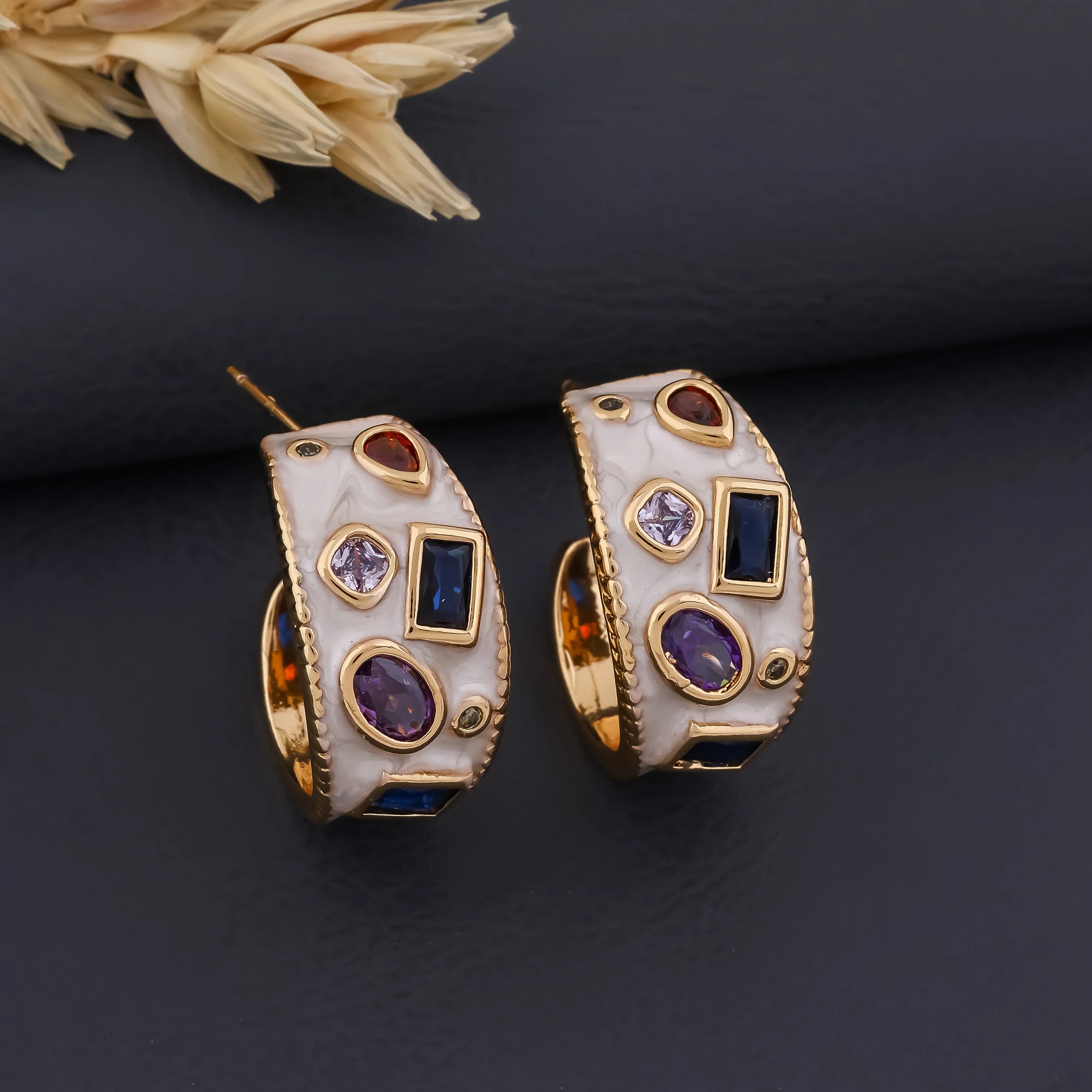 Resin Gems Earring - Ginostone