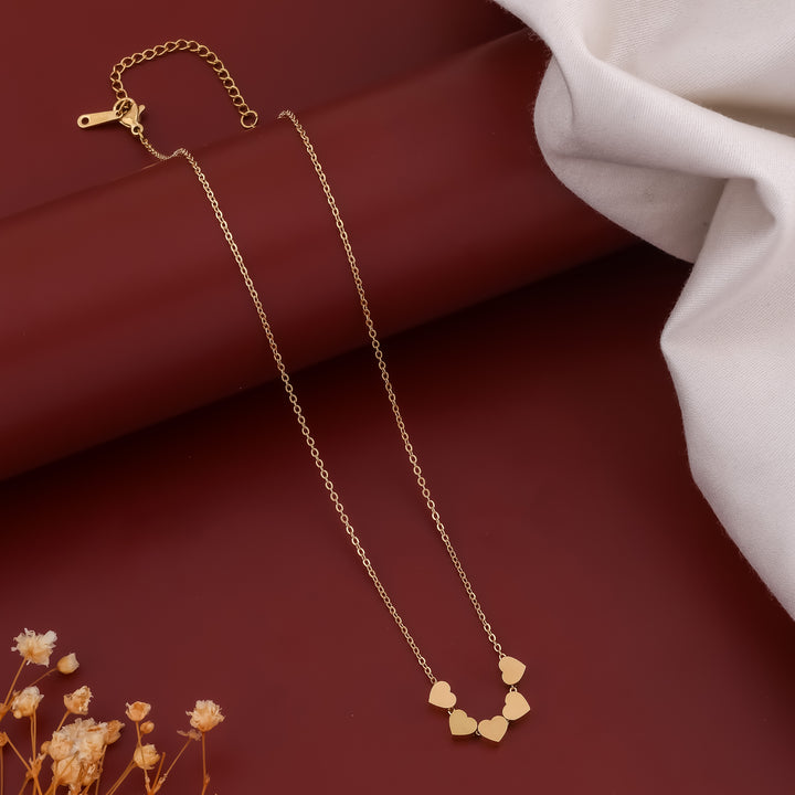 Ruhi heart chain Pendant necklace - Ginostone