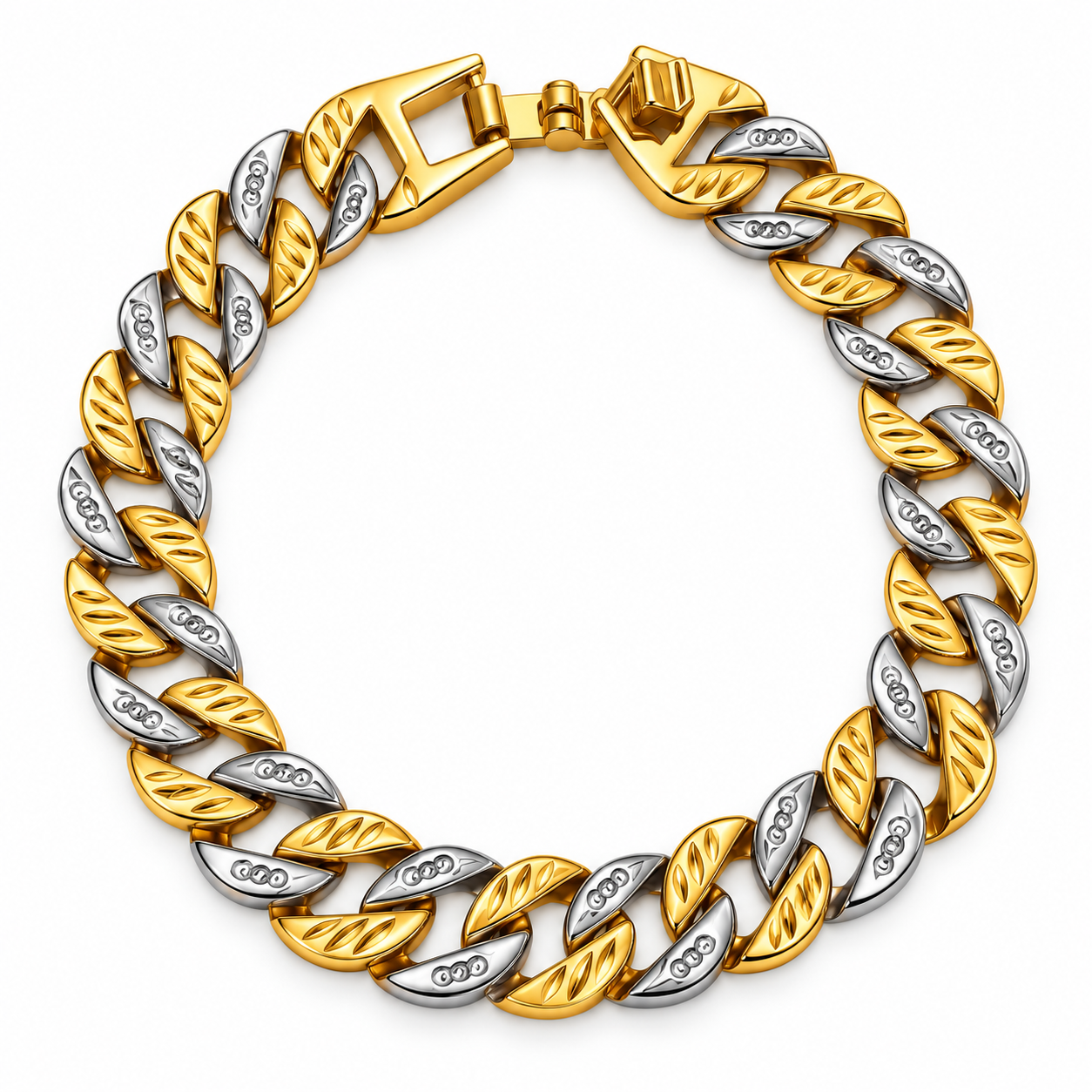 Rudra Two-Tone Link Bracelet MB -19