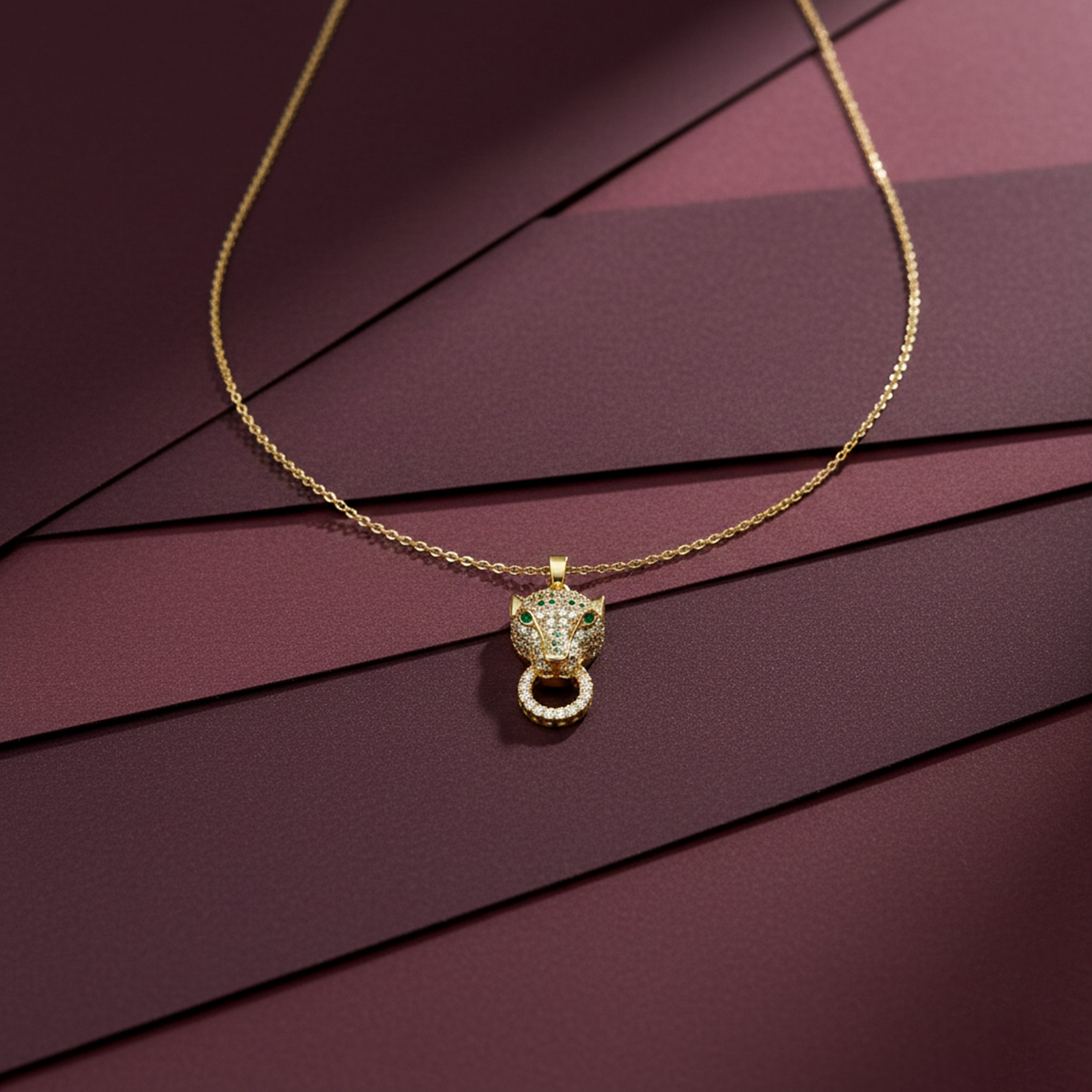 Panther Head Pendant Necklace GWN -77