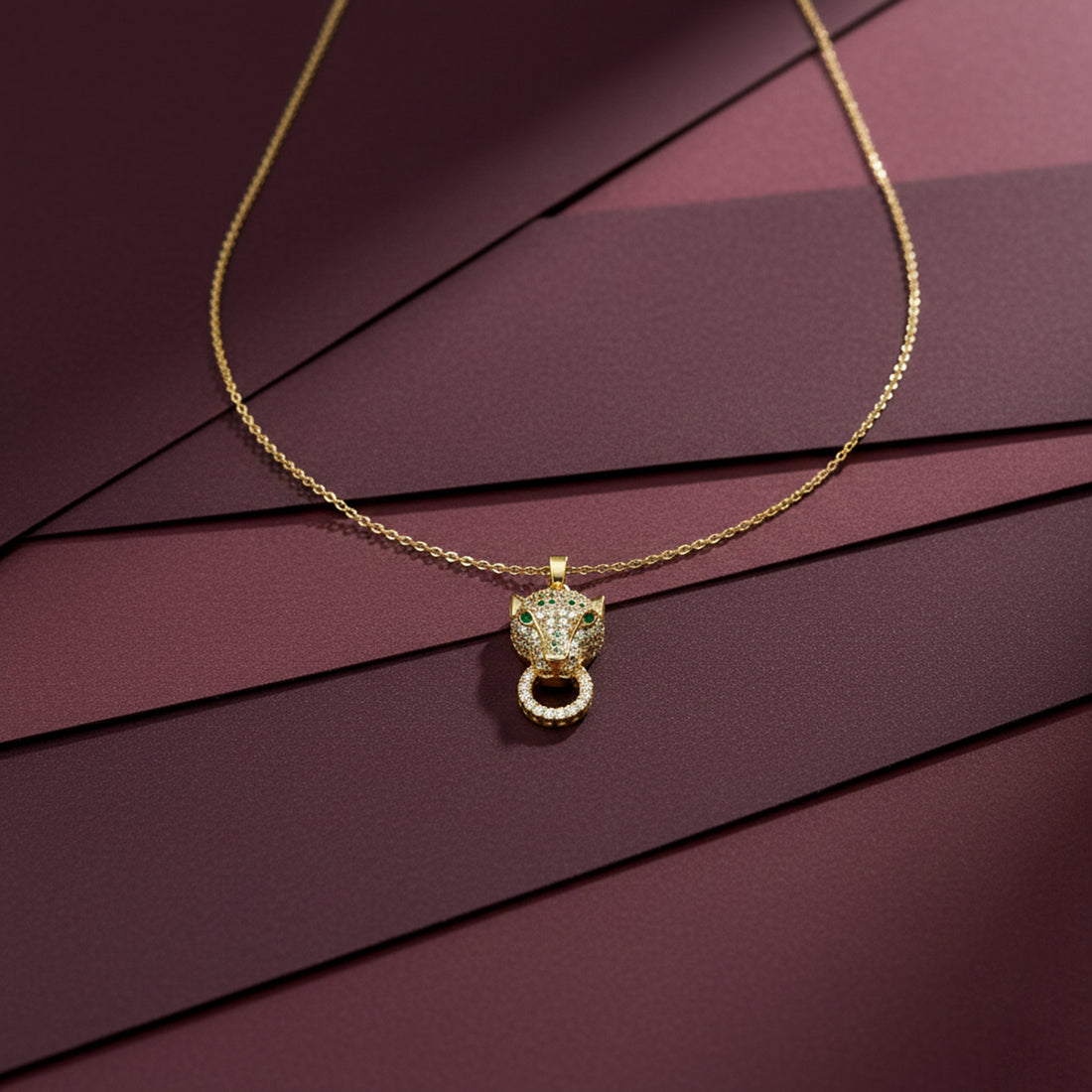 Panther Head Pendant Necklace GWN -77