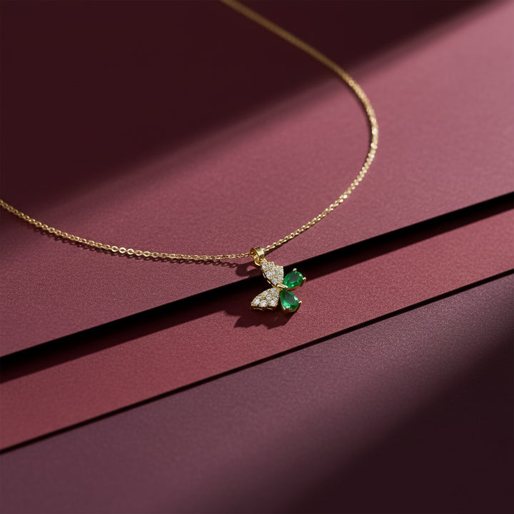 Emerald Butterfly Neckless GWN -112