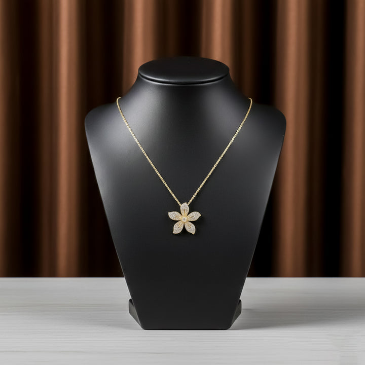 Petal Diamond Blossom Necklace GWN -144