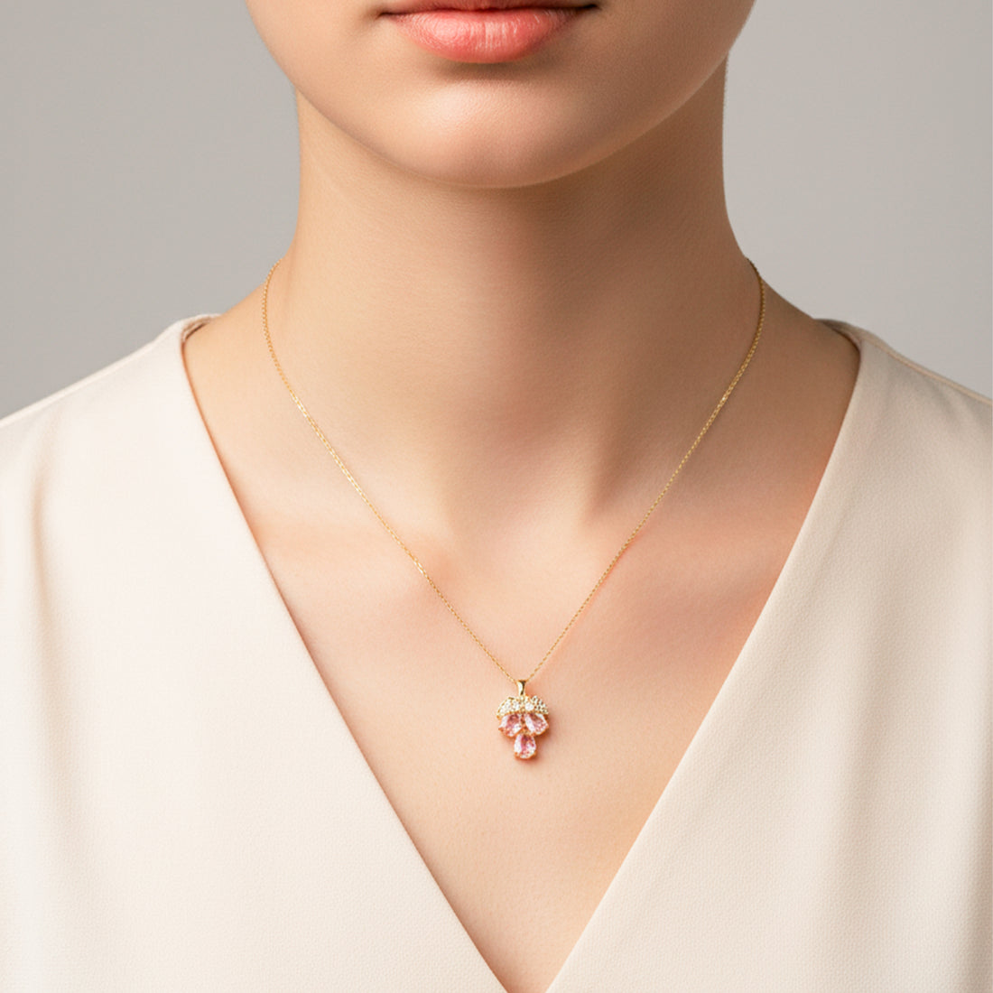 Cherry Daimond Neckless GWN-148