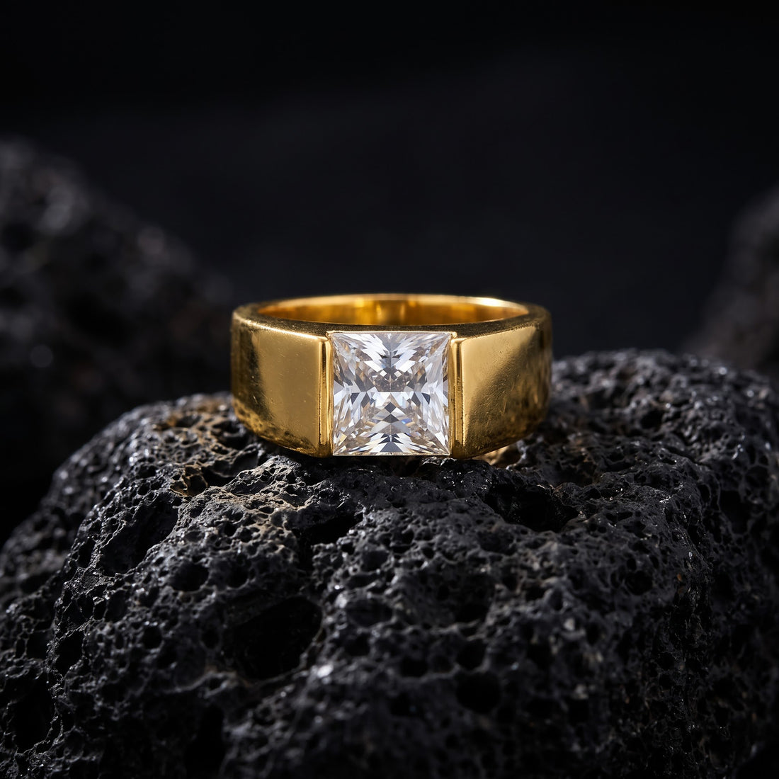 Princess Cut Crystal Ring GMR -40