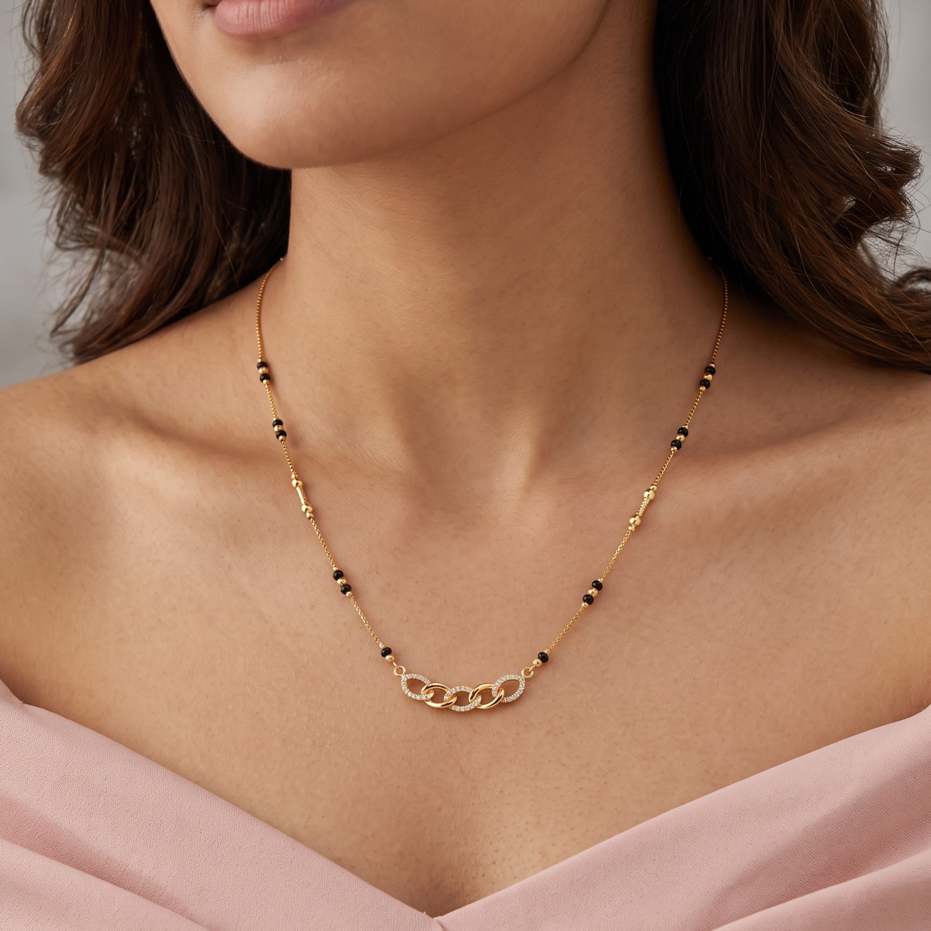 Gold Richa Mangalsutra GM -62