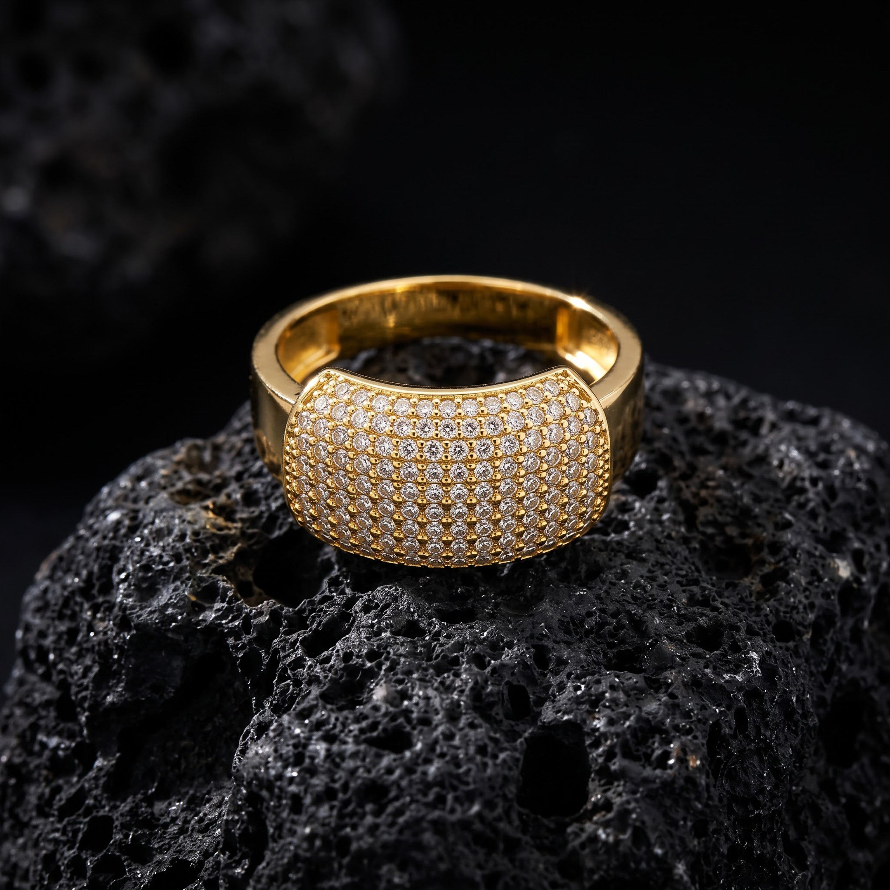 Crystal Dome Pavé Statement Ring GMR -45