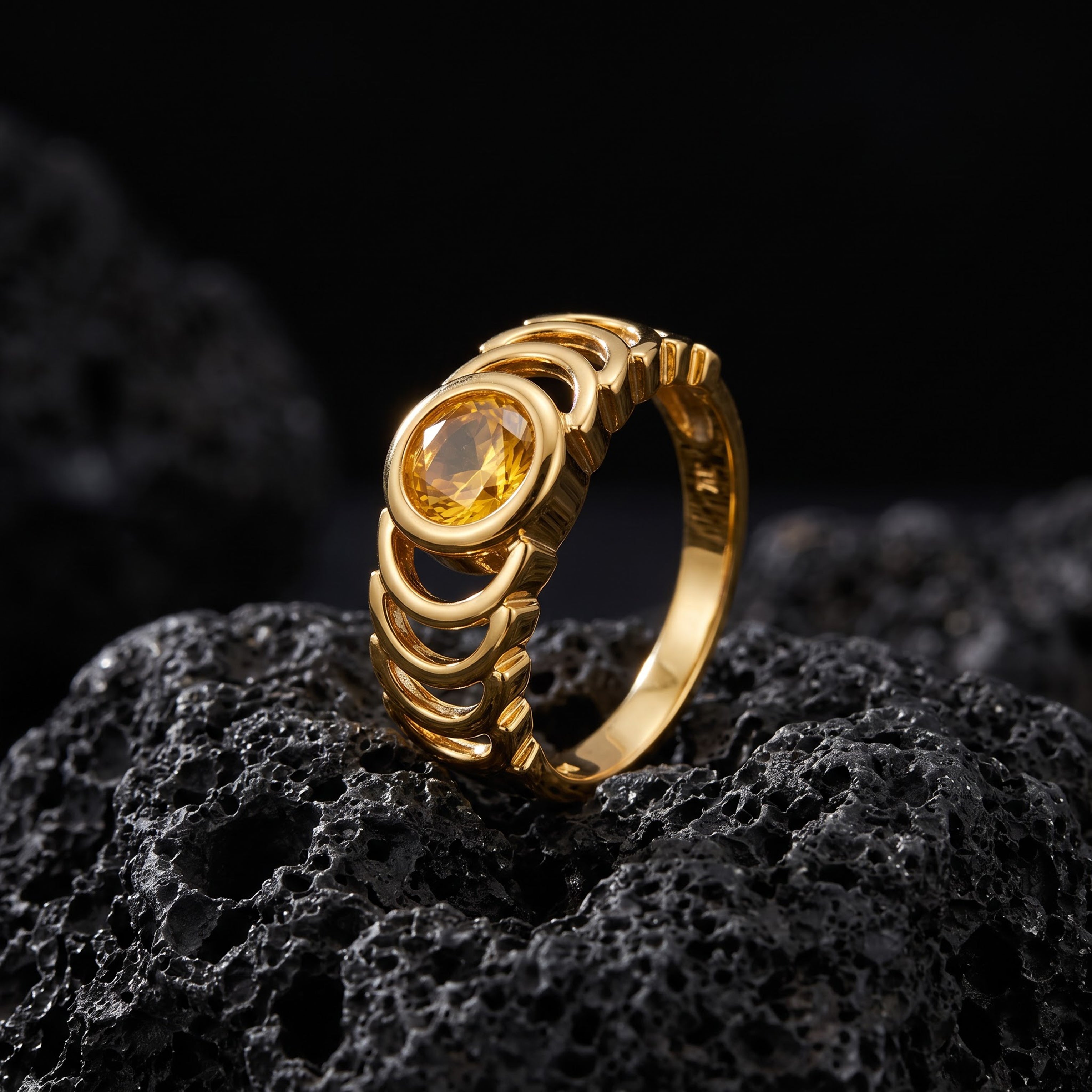 Imperial Sunstone Crest Ring GMR -49