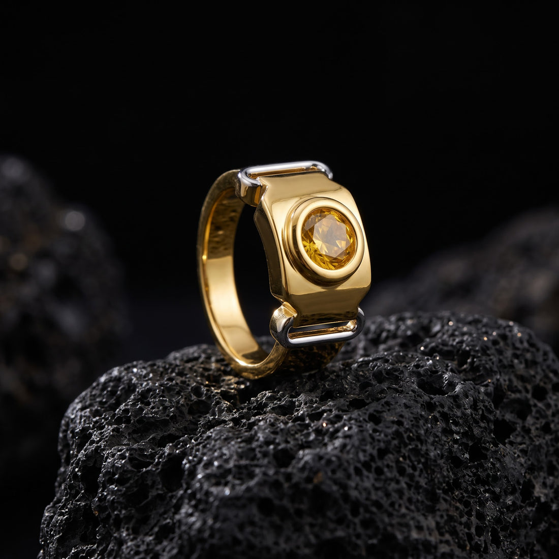 Regal Citrine Signet Ring GMR -48