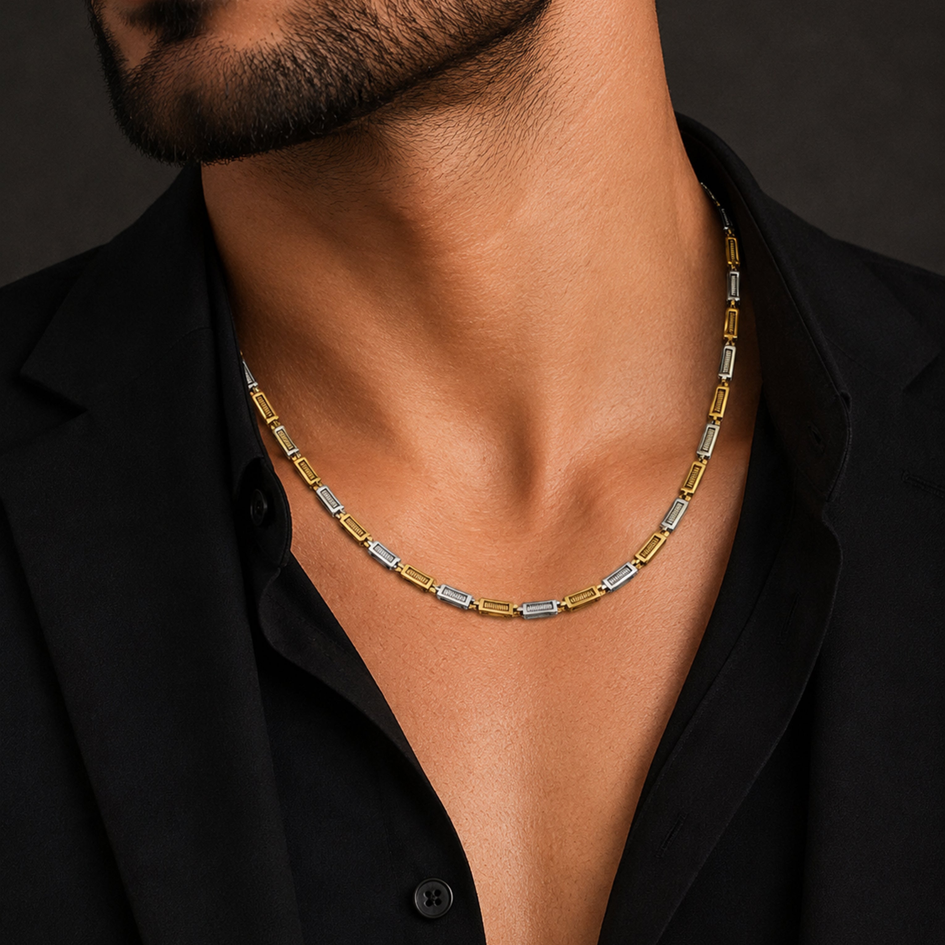 Titne Two Tone Mens Chain