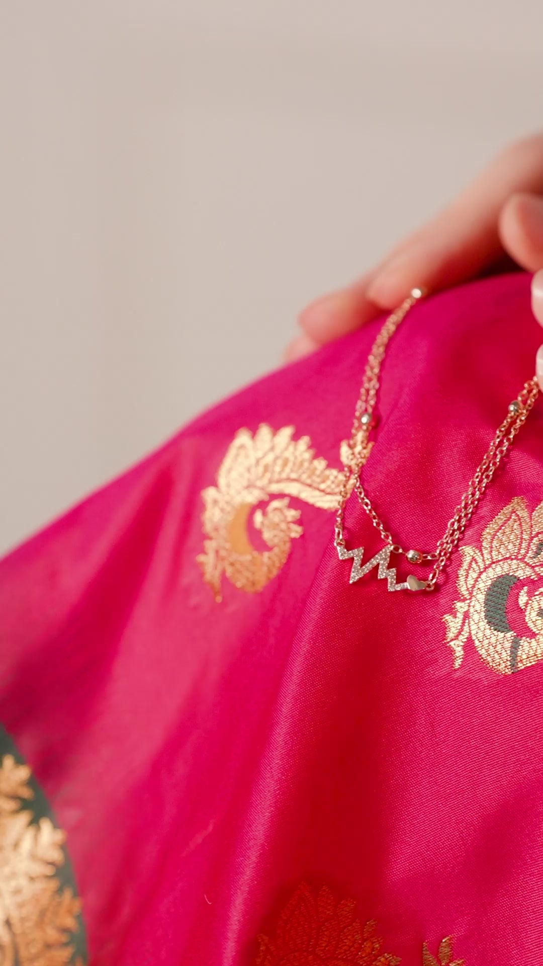 Heartbeat Silver Anklet