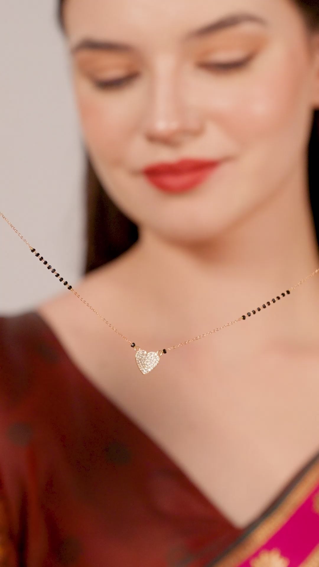 Prayal Heart Mangalsutra Fo Men