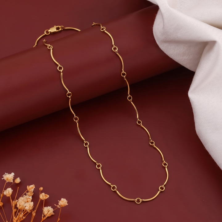Gold Plated Paperclip Link Chain GMC -40
