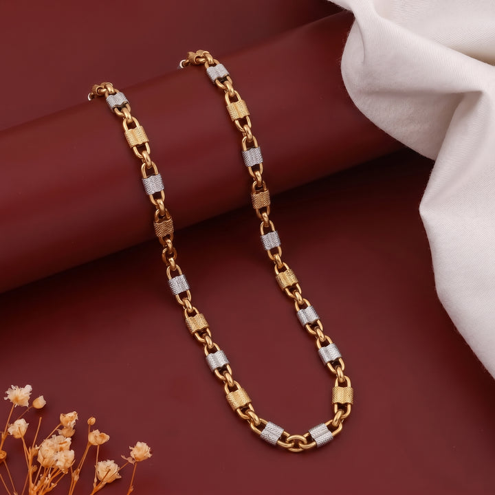 New Dual Lock Mens Chain