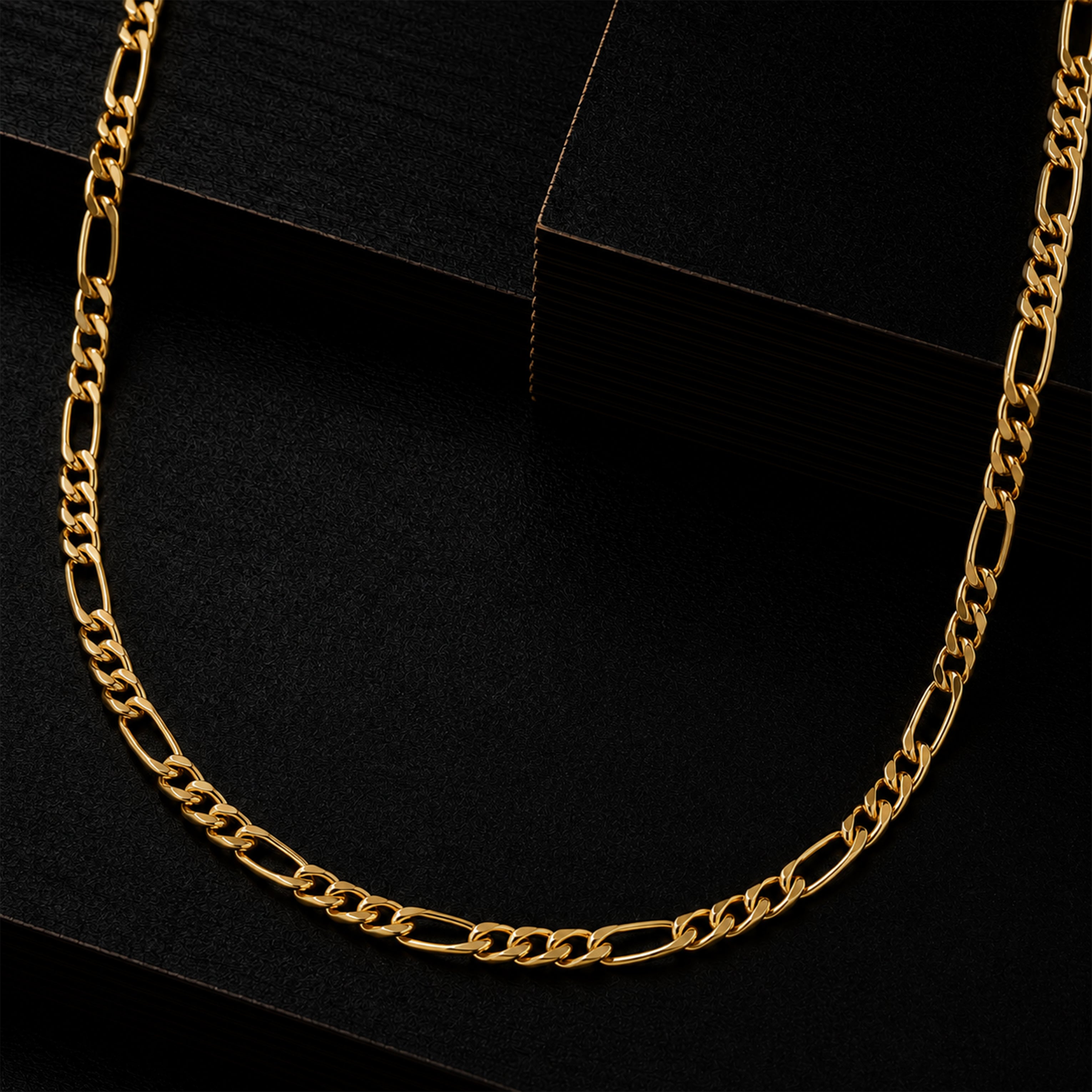 Gold Plated Figaro Chain GMC -48